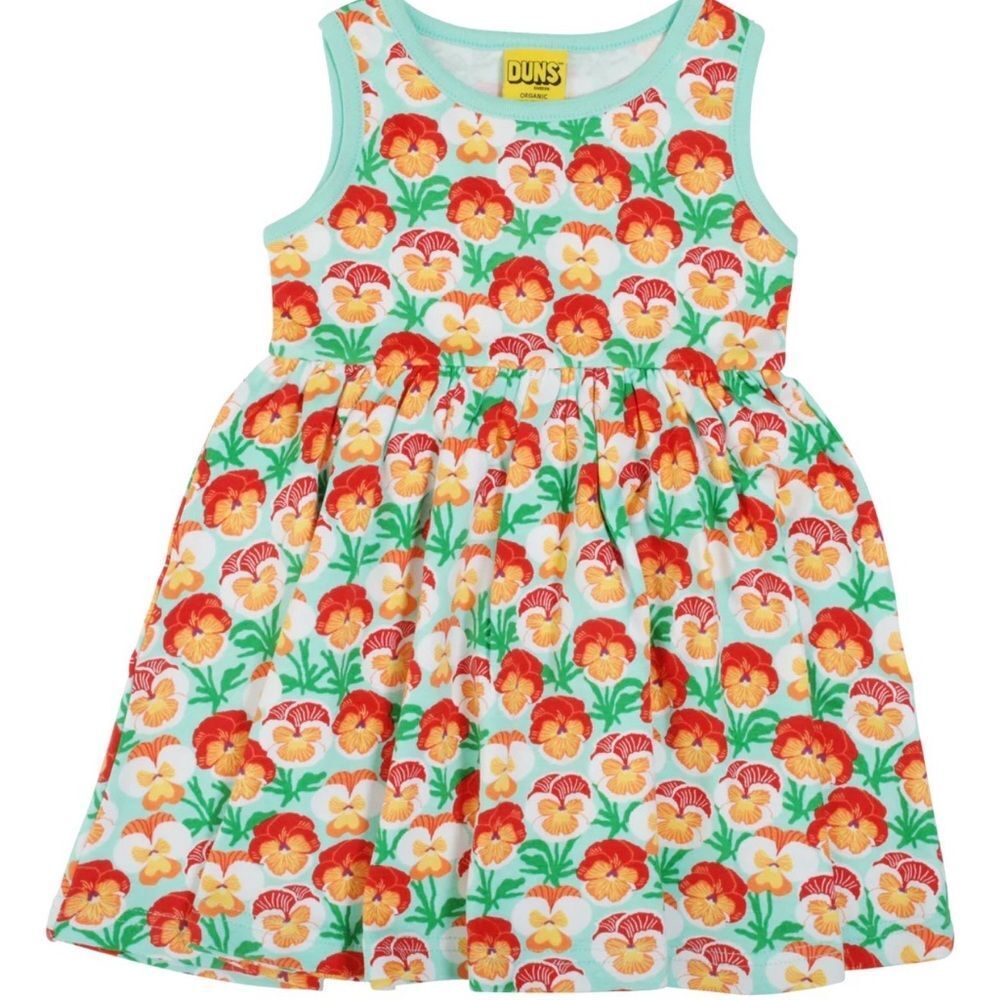 DUNS Pansy Floral Sleeveless Dress Sz 116cm